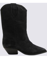 Isabel Marant - Faded Suede Duerto Western Boots - Lyst