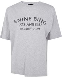 Anine Bing - "Cohen Tee Los Angeles Stencil" T-Shirt - Lyst
