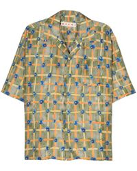 Marni - Bowling Shirt With Saraband Print - Lyst