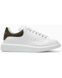 Alexander McQueen - White/khaki Oversize Sneakers - Lyst