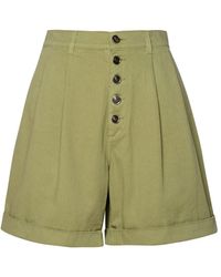 Etro - Green Cotton Shorts - Lyst