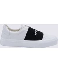 Givenchy - White And Black Leather City Sneakers - Lyst