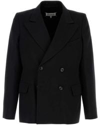 Maison Margiela - Tailored Double-Breasted Wool Blazer - Lyst