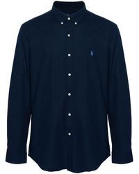 Polo Ralph Lauren - Stretch-Cotton Embroidered Shirt - Lyst