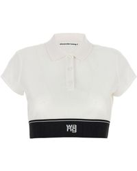 T By Alexander Wang - 'Cheerleader Top' Polo Shirt - Lyst