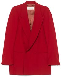 Dries Van Noten Blink Blazer Jacket in Red | Lyst