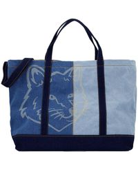 Maison Kitsuné - Fox Head Weekender Shopper Bag - Lyst
