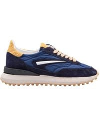 Date - Nylon And Suede Running Sneakers - Lyst