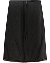 Prada Silk Slip Skirt - Black