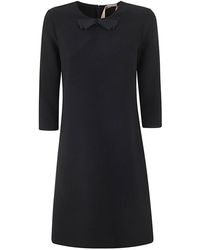 N°21 - Three Quarter Sleeve Mini Dress Clothing - Lyst