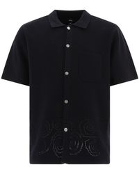 Stussy - Perforated Swirl Knit Shirt - Lyst