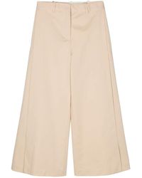 Semicouture - Holly Wide Leg Cotton Trousers - Lyst