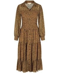 MICHAEL Michael Kors - 'Leopardato' Polyester Dress - Lyst