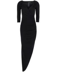 Norma Kamali - Dress With Draped Details - Lyst