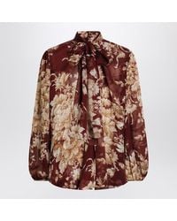 Dolce & Gabbana - Rose- Chiffon Shirt - Lyst