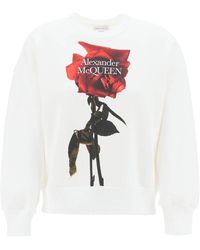 Alexander McQueen - Shadow Rose Sweatshirt - Lyst