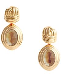Self-Portrait - Self Portrait Knot Tiered Amber Earrings - Lyst