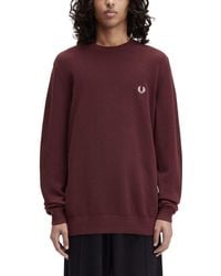 Fred Perry - Pique Sweater With Logo - Lyst