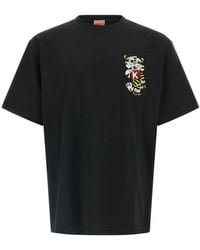 KENZO - 'Wild Tiger Embroidered' T-Shirt - Lyst