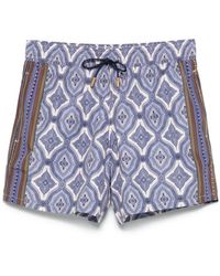 Etro - Swim Shorts With Geometric Print - Lyst