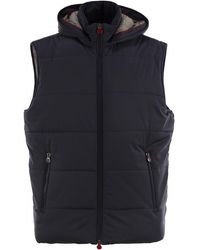 Kiton - Hooded Sleeveless Jacket - Lyst
