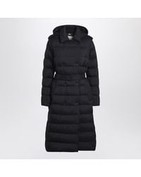 Burberry - Double-breasted Padded Coat With Belt - Lyst