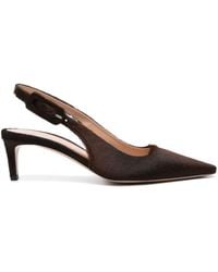 Gianvito Rossi - Lindsay Pony Sling Back Pumps - Lyst