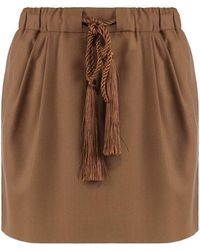 Max Mara - Tabarin Wool Blend Mini Skirt - Lyst