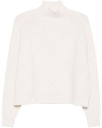 Elisabetta Franchi - Wool Crewneck Sweater - Lyst