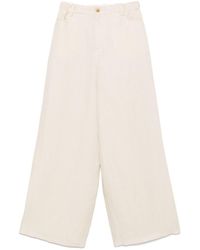 Alysi - Linen Wide Leg Trousers - Lyst