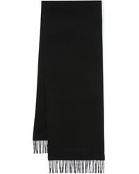 Saint Laurent - Embroidered Canvas Scarf - Lyst