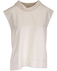 TOTEME - High Neck Top - Lyst
