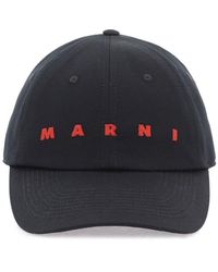 Marni - Embroidered Logo Baseball Cap With - Lyst