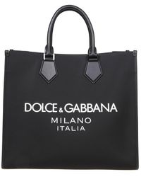 Dolce & Gabbana - Fabric Shopping Bag - Lyst