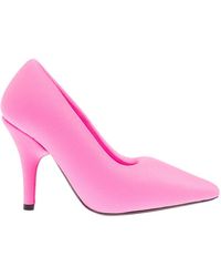 Balenciaga - 'xl' Oversized Neon Pink Pump With Knife Heel In Spandex Woman - Lyst