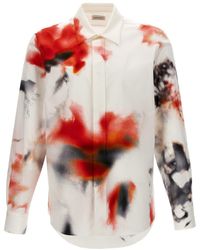 Alexander McQueen - Obscured Flower Shirt, Blouse - Lyst