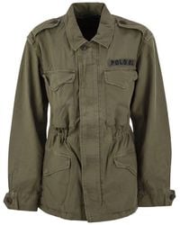 Polo Ralph Lauren Cotton Twill Military Jacket in Green | Lyst
