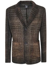 Avant Toi - Prince Of Wales Jacquard Rever Jacket With Shadows Clothing - Lyst
