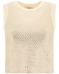 Peserico - Cotton And Linen Cordonet Top - Lyst