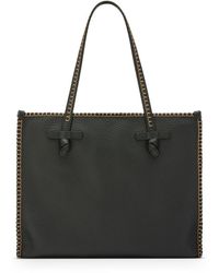 Gianni Chiarini - Marcella Leather Shopping Bag With Contrasting Trim - Lyst