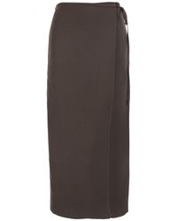 DUNST - Skirt With Side Closure With Laces - Lyst
