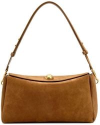 Ami Paris - Suede Leather Shoulder Bag - Lyst