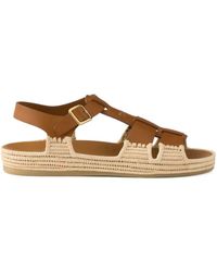 Prada - Leather Sandals - Lyst