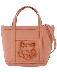 Maison Kitsuné - Fox Head Mini Shopper Bag - Lyst