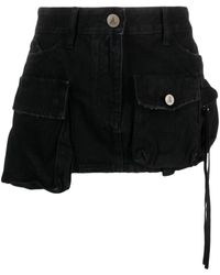 The Attico - Fay Cargo Denim Mini Skirt - Lyst