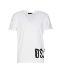 DSquared² - Cotton Crew-Neck T-Shirt - Lyst
