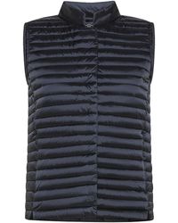 Save The Duck - Aria Glossy Finish Quilted Vest With Trapunto Texture - Lyst