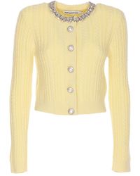 Self-Portrait - Crewneck Cardigan - Lyst