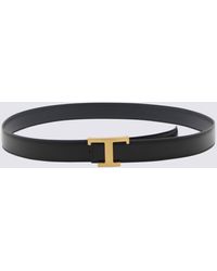 Tod's - Black Leather Belt - Lyst