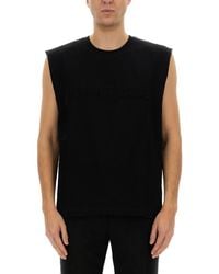 Helmut Lang - Embossed Logo Tank Top - Lyst